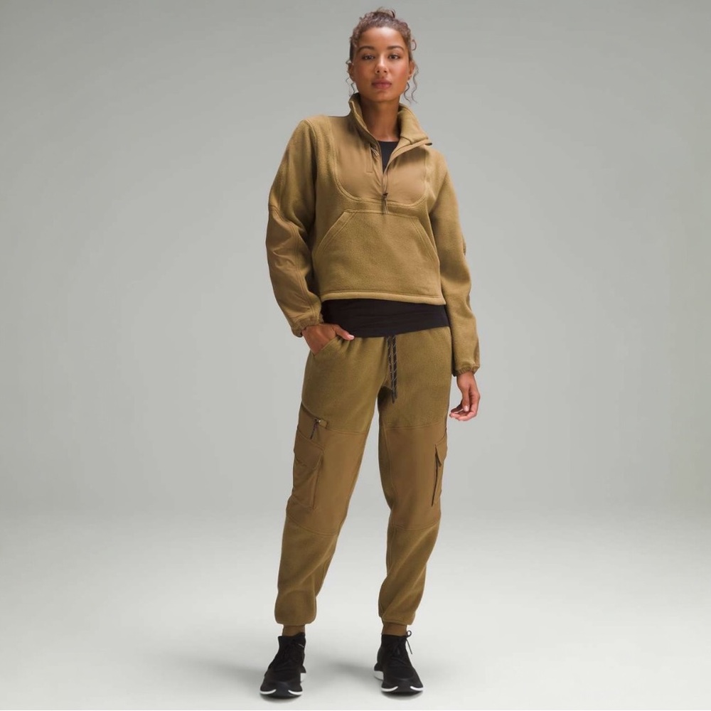 Lululemon Fleece Ripstop Cargo Hiking Jogger 28" Size 4 Allspice High Rise